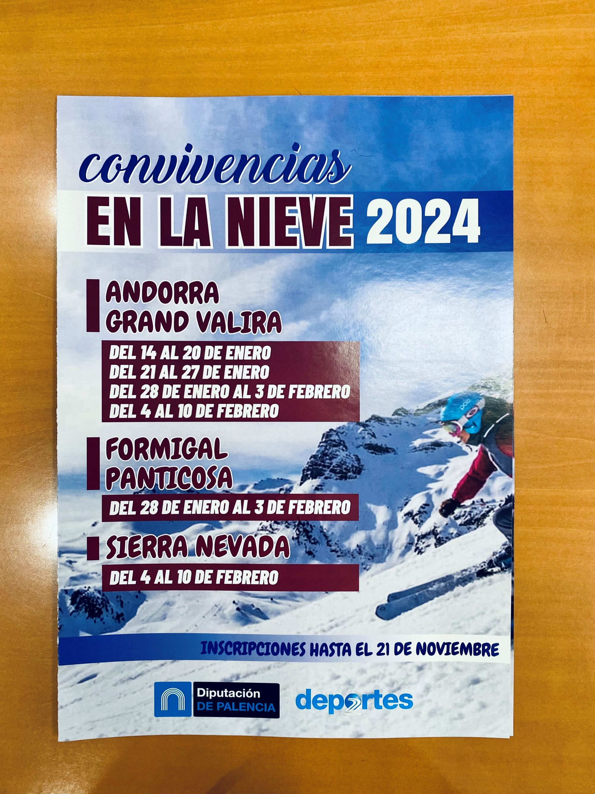 Presentación programa `Convivencias en la Nieve 2023'