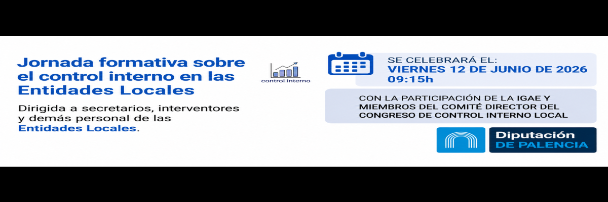 Banner -  Jornada Control Interno - Diputación de Palencia - web