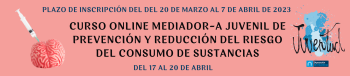 Banner curso mediador-a de prevención de drogodependencias