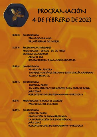 Programa IV Feria Apícola Castilla y León - Día 4 febrero 2023 