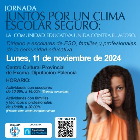 Cartel Jornada Juntos por un Clima Escolar Seguro