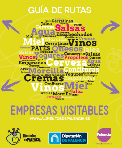 Portada guía de rutas empresas visitables - Alimentos de Palencia