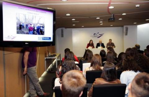 Alumnos de los cinco centros participantes han asistido a la jornada.