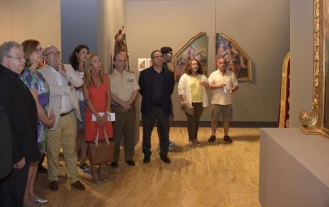 Un momento de la presentación de la exposición que permanecerá abierta hasta el 24 de septiembre.