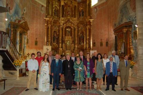 El obispo de la Diócesis de Palencia ofició la misa de celebración que contó con la presencia de numerosas autoridades, entre ellas la presidenta de la Diputación, Ángeles Armisén.