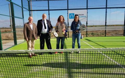 La presidenta de la Diputación inauguró la nueva instalación deportiva.