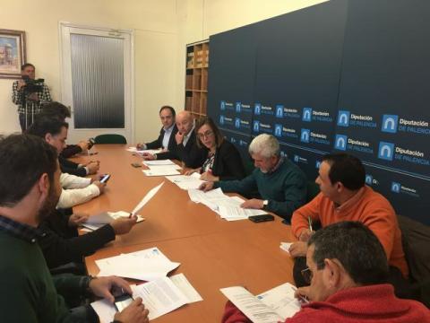 Un momento de la reunión celebrada del Consejo Agrario Provincial celebrado en el Palacio Provincial.