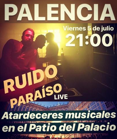 Cartel Ruido Paraiso en Puestas de Sol Palencia