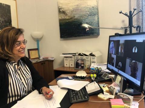  Reunión Presidenta con alcalde de Alar del Rey