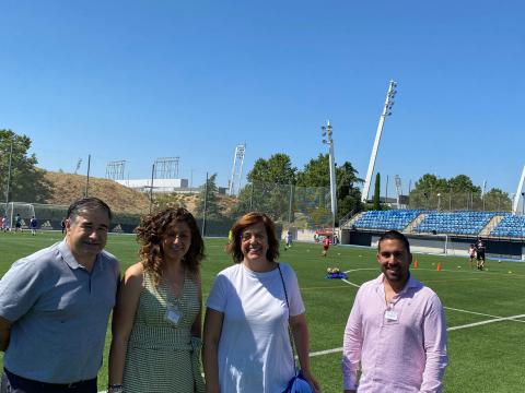 Visita a las instalaciones de entrenamiento del Real Madrid en Vadebebas