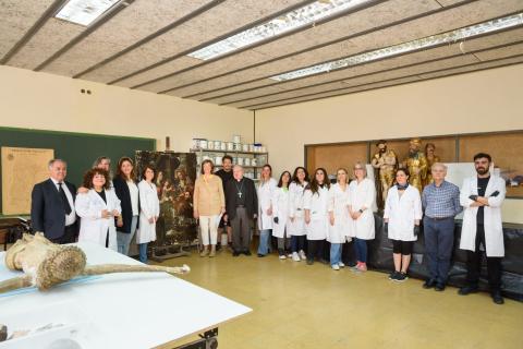 Visita al taller de restauración.