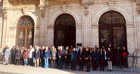 minuto de silencio. Diputación 