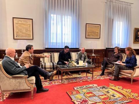 Reunión alcaldes de Villasarracino y Villaherreros 