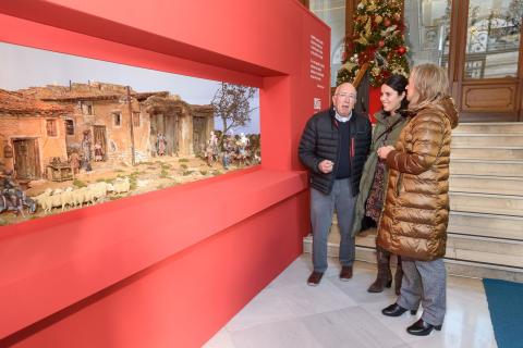 Belén ubicado en el Palacio Provincial 