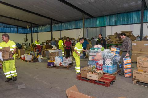 Parque de Maquinaria recogida de alimentos