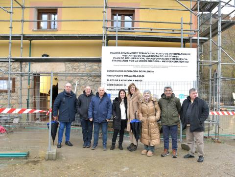 Un momento de la visita.