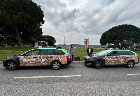  Taxis vinilados promoción Palencia en Lisboa