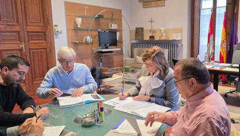 Un momento de la reunión.