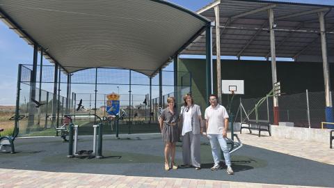 Un momento de la visita.