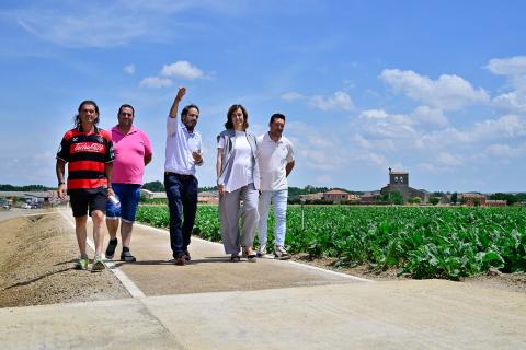 Un momento de la visita 