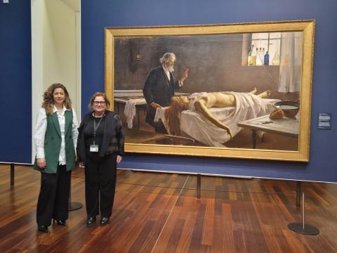 Un momento de la reunión con el Museo Carmen Thyssen