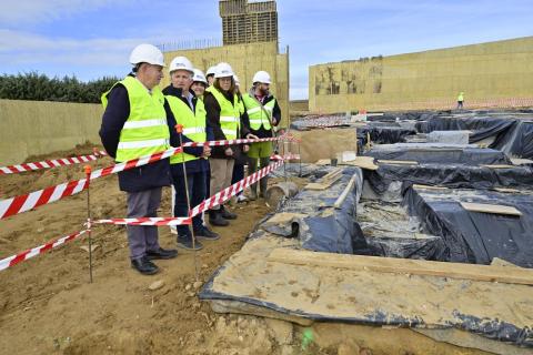 Un momento a la visita de las obras de reforma de La Tejada.
