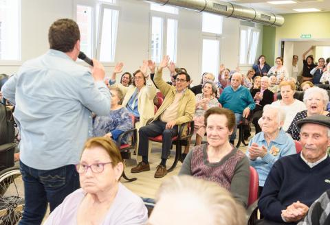 Un momento de la actuación musical.