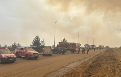 Actuación en los grandes incendios.