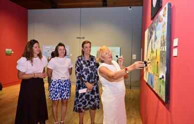 Inauguración exposición Mercedes Maté