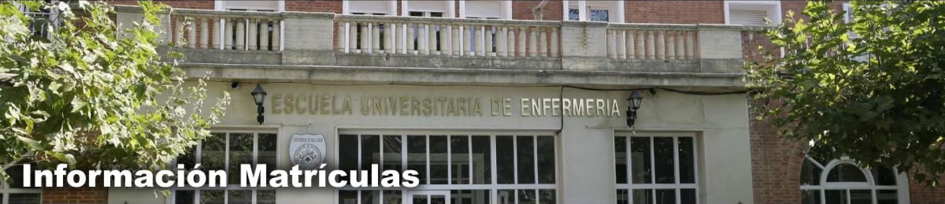 EUE Palencia - Información Matrículas 2021-2022