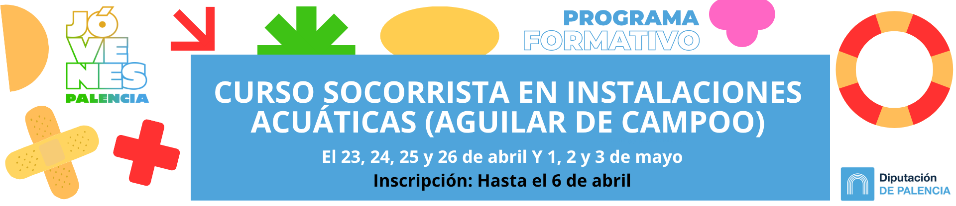 Banner curso socorrista en instalaciones acuáticas 2026