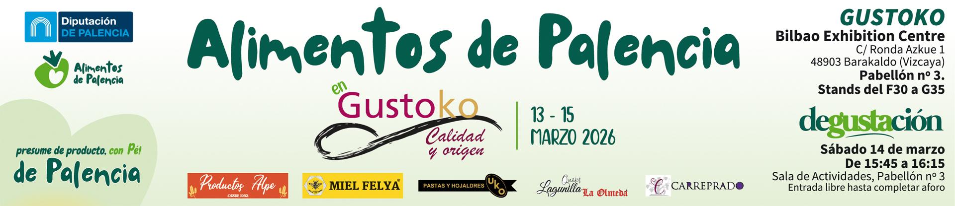 ALIMENTOS DE PALENCIA EN GUSTOKO 2026