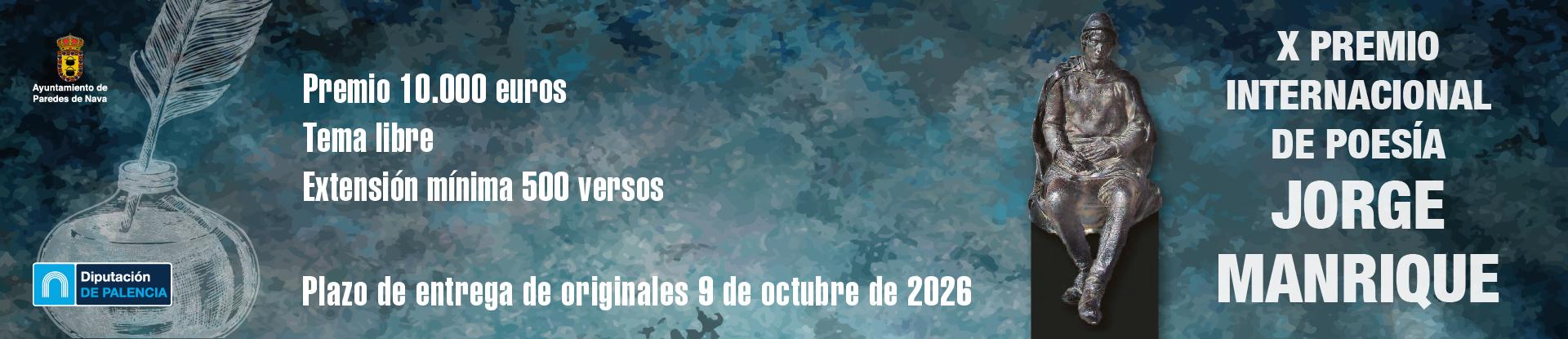 X PREMIO INTERNACIONAL DE POESÍA JORGE MANRIQUE