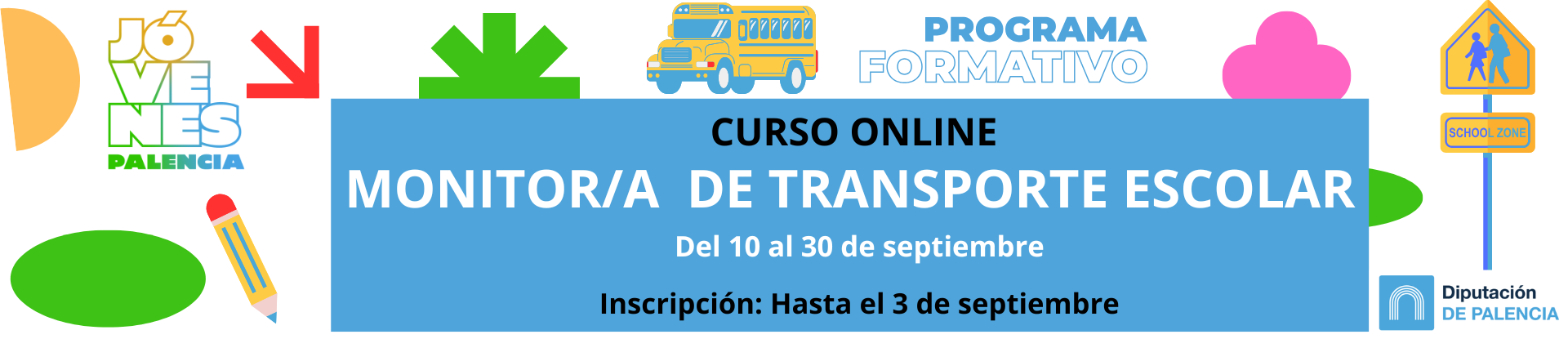 Banner monitor-a transporte escolar